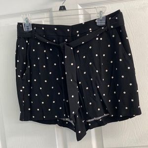 NWT Loft Black & White Shorts Size 4
